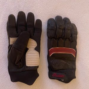 Indian motorcycle men’s leather gloves (M)